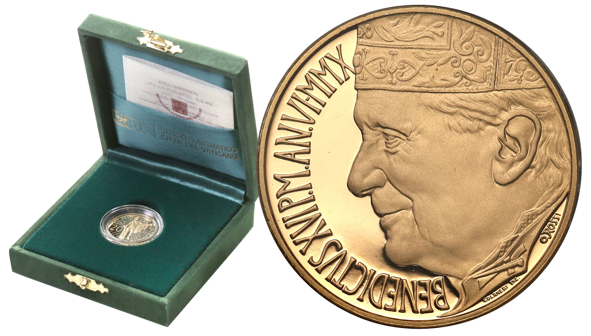 Watykan. Benedykt XVI. 20 euro 2010 Apollo